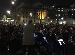 Exclusive report: London’s orchestra on the Square for Charlie Hebdo