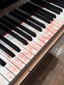 bloodstained piano