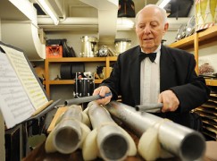 Richard Horowitz, Metropolitan Opera's tympanist and percussionist  ---   {Tuesday in Manhattan 5-5-09}   Original Filename: DSC_0204x.JPG