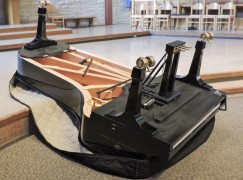 College kids vandalise a Steinway