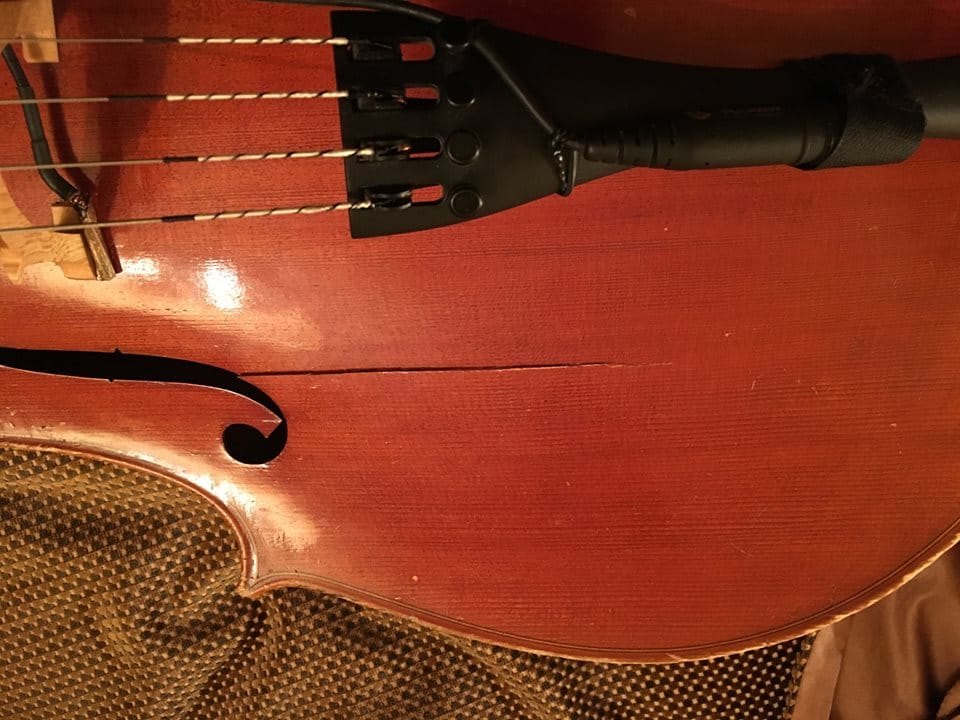 smashed cello