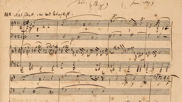 Lost Schumann manuscript turns up in US