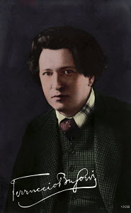 Is Busoni historically greater than Schoenberg or Stravinsky?