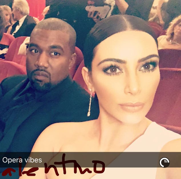 Kim Kardashian goes to the opera