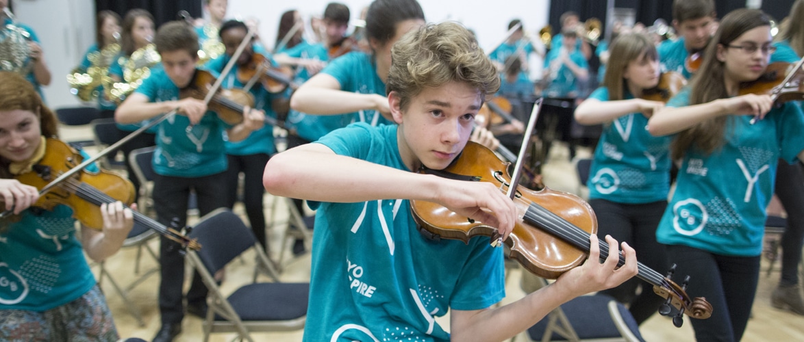 So this youth orchestra dropped in at an all-girls’ tech college….