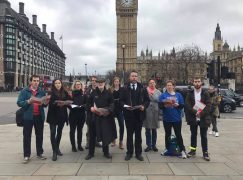 Anti-Brexit musicians sing Ode to Joy at Westminster