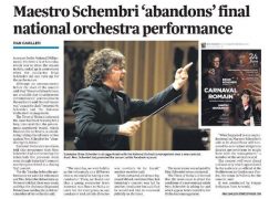 Maestro fails to show up for last performance
