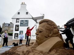 Schubert is reborn as a sand castle