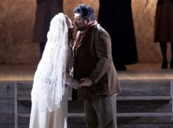First kiss of the season for Netrebko