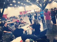 Houston Symphony players get out among the homeless