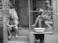 Rare pic: Freud and Jung in the sauna