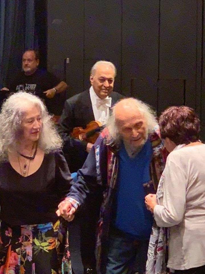 Believe it: Martha Argerich and Ivry Gitlis on stage in Tel Aviv tonight