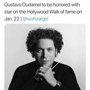 Dudamel is named on Hollywood Walk of Fame