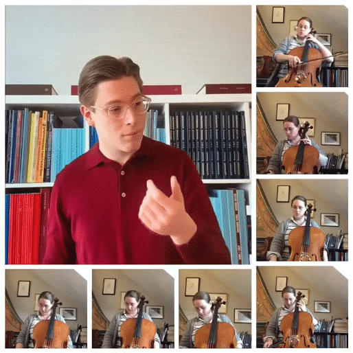 How a principal cello keeps her idle conductor occupied