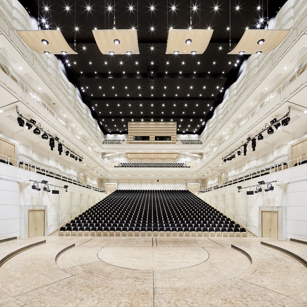 A concert hall becomes a Covid test centre