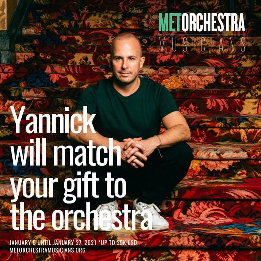 Yannick offers to match cash gifts to Met musicians