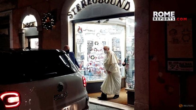 The Pope goes browsing for records