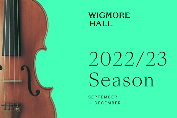 September to December concerts on sale at Wigmore Hall