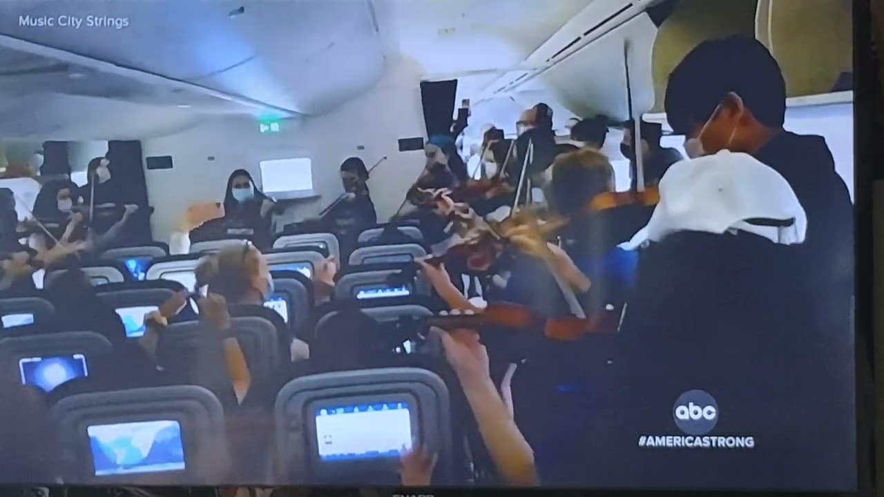 Plane delay? This youth orchestra won’t take it sitting down