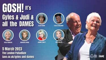 Ruth Leon recommends…  GOSH! It’s Gyles & Judi & all the Dames!