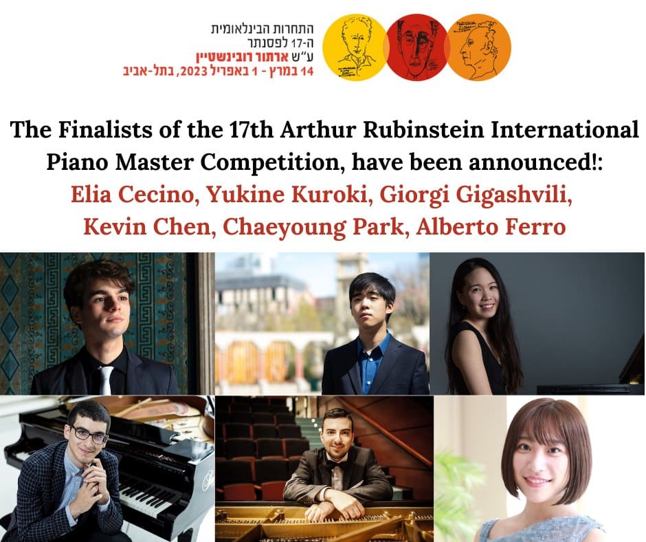 Six face off at the Arthur Rubinstein final