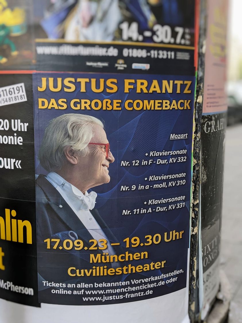 Justus Franz plans comeback after Tchaikovsky debacle