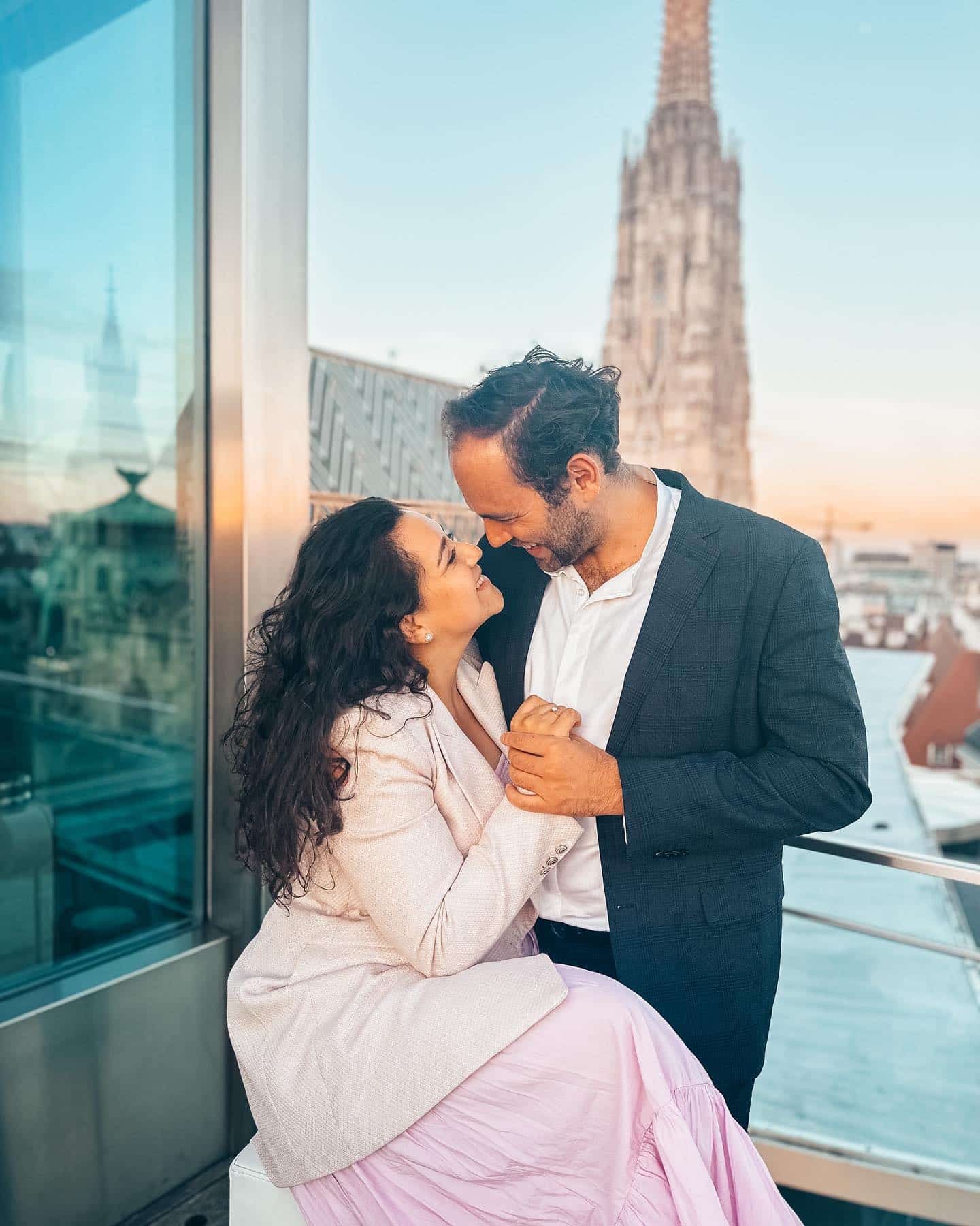 Love in Vienna as two opera singers get engaged