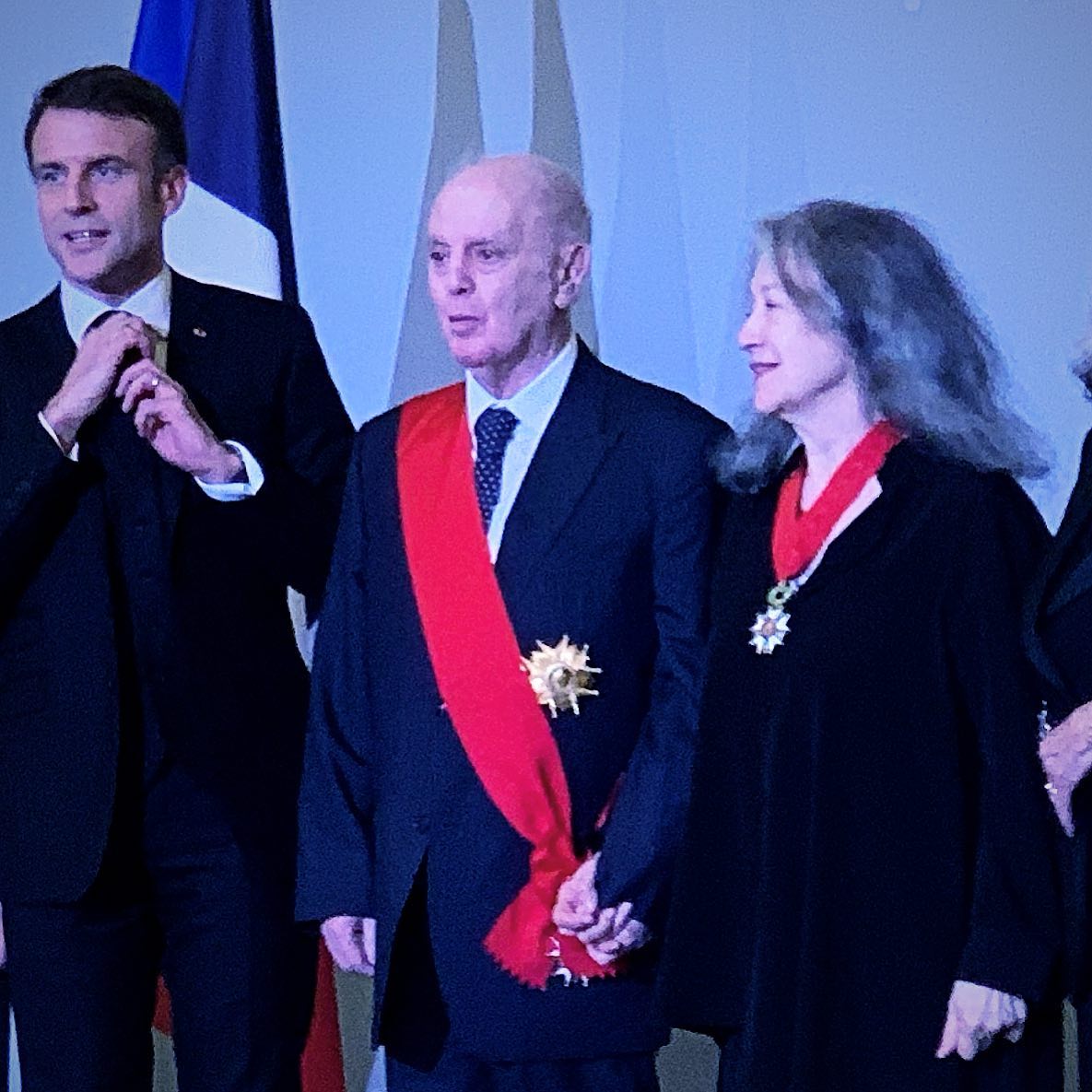 Ailing Barenboim, radiant Argerich, decorated by President Macron