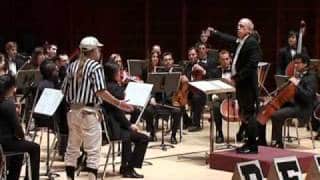 Beethoven’s fifth symphony, with added sports commentary