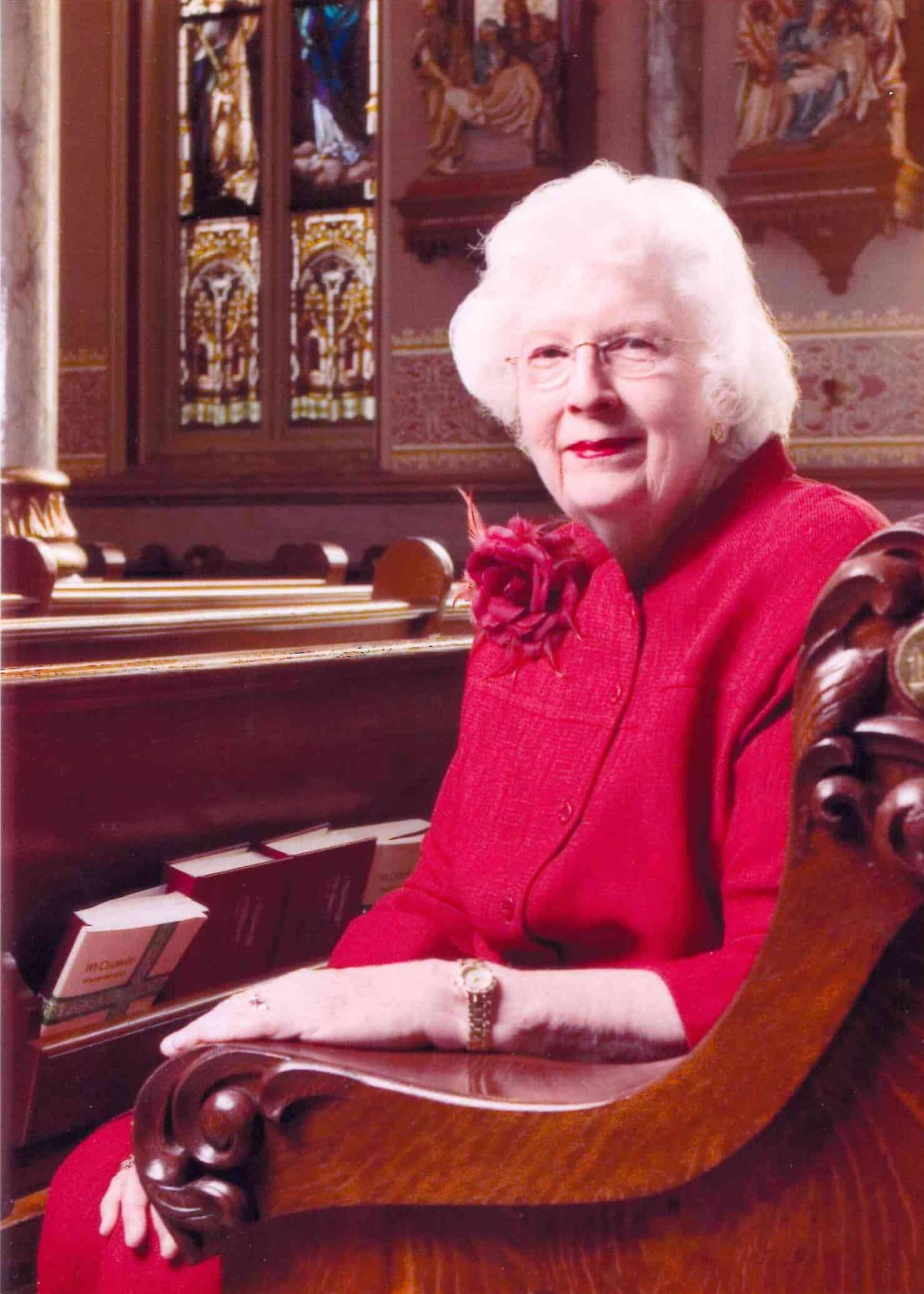 She was organist and choir director for 66 years