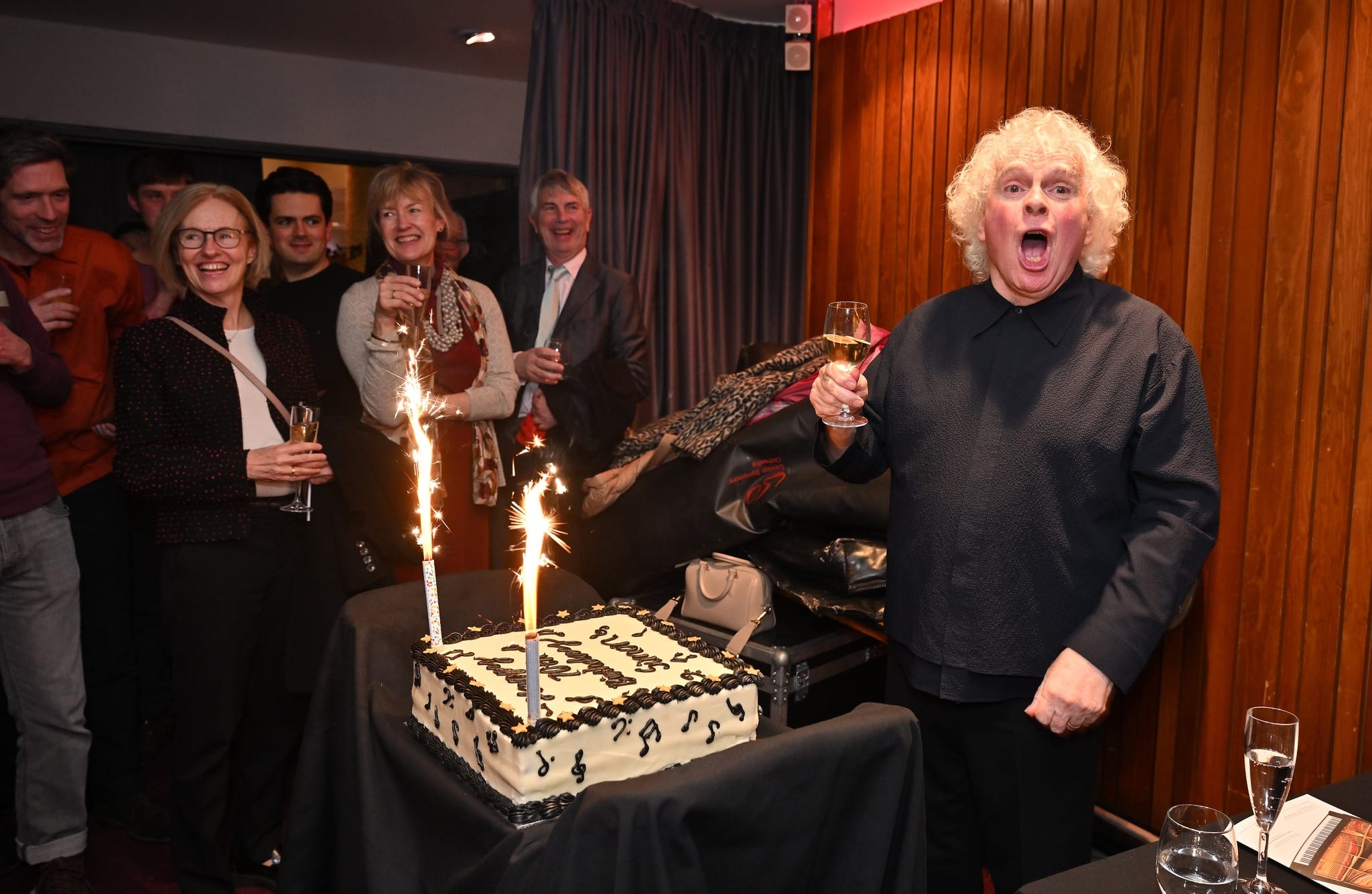 Big birthday cheque for Sir Simon Rattle