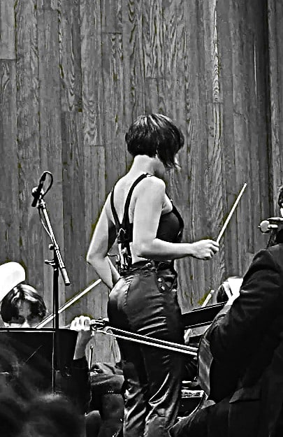 Our new conductor wears overalls