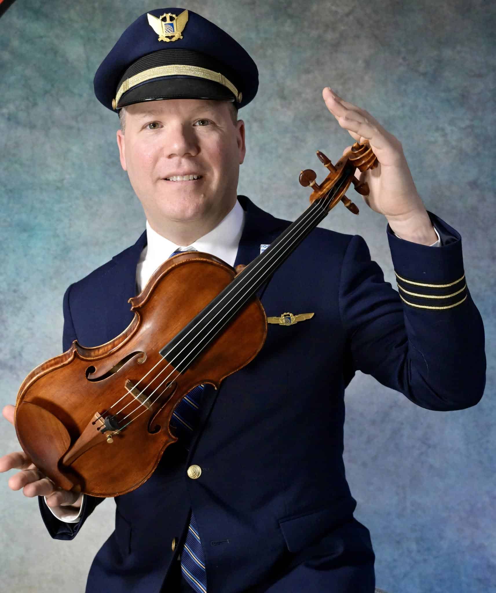 The concertmaster who pilots a Boeing for United Airlines The concertmaster who pilots a Boeing for United Airlines