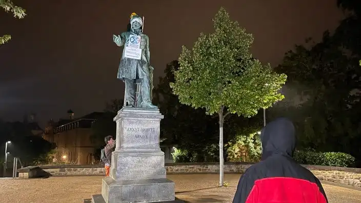 Beethoven is defaced by climate activists